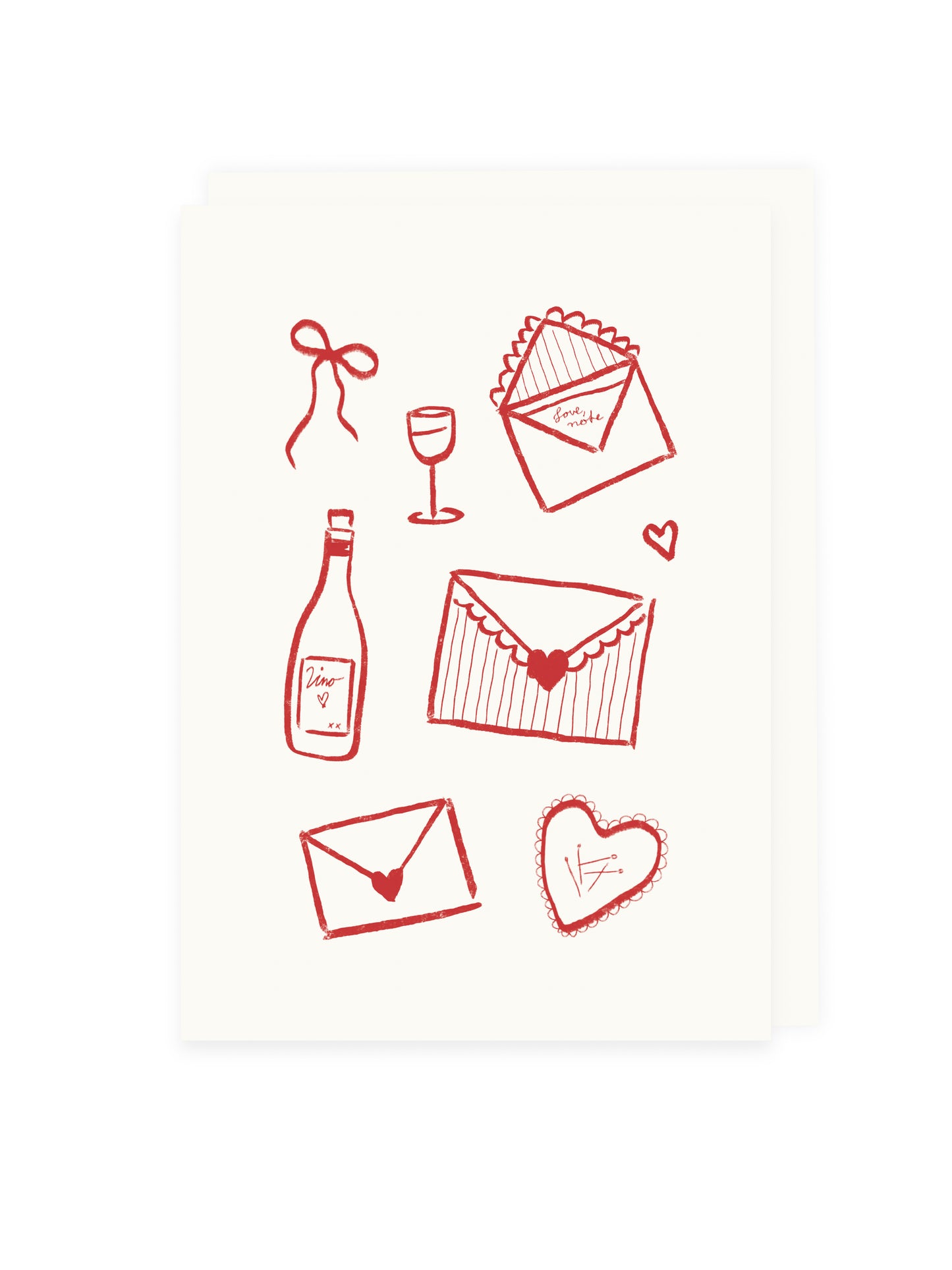 Folding card Love Letters (Risography)