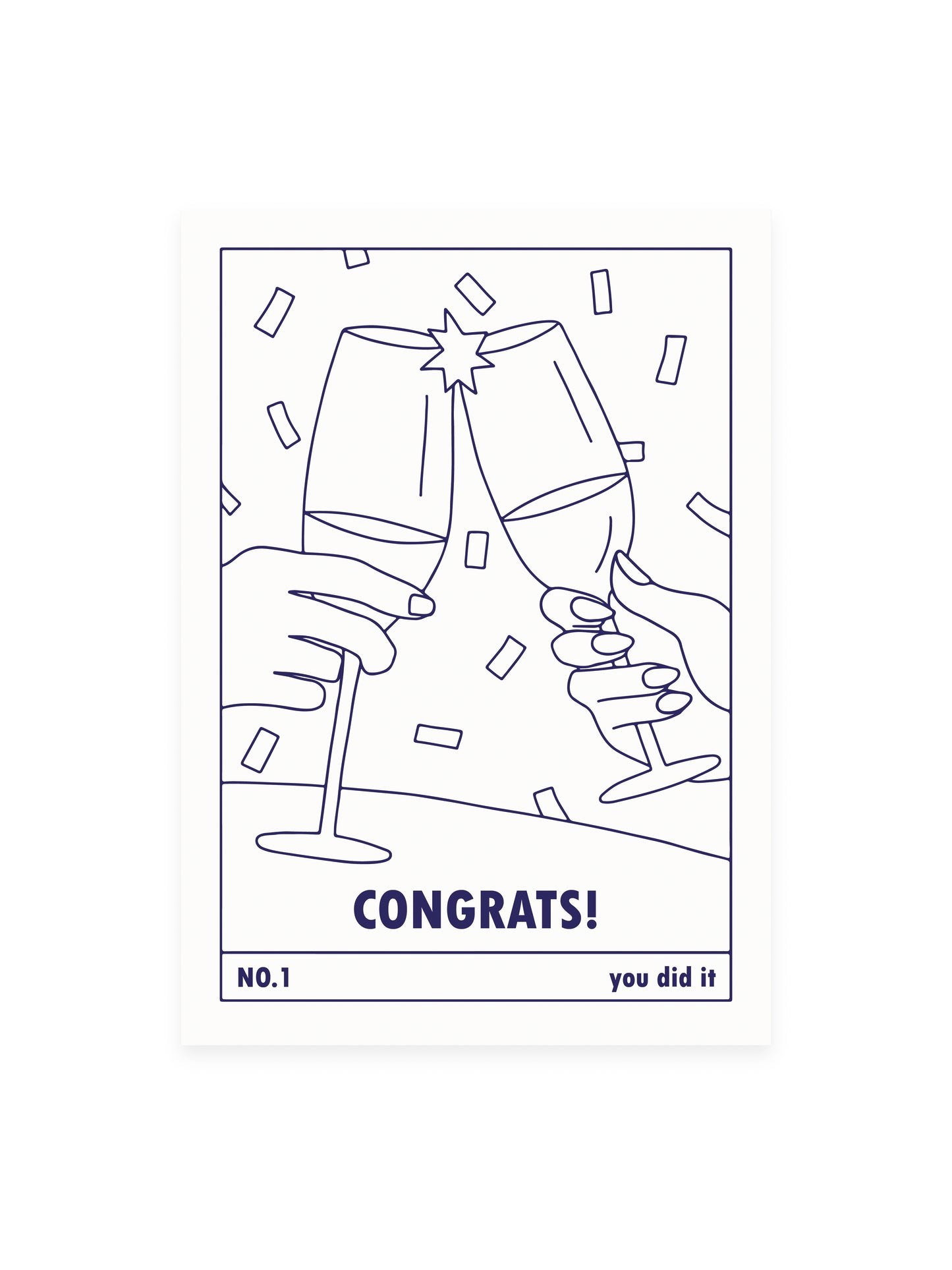 Postkarte 'congrats! Drinks