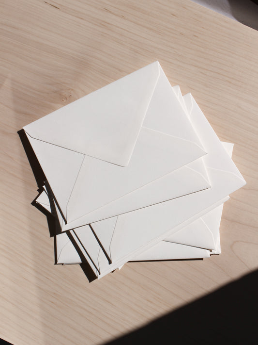 100× DIN C6 envelopes made of 100% cotton paper with silk lining