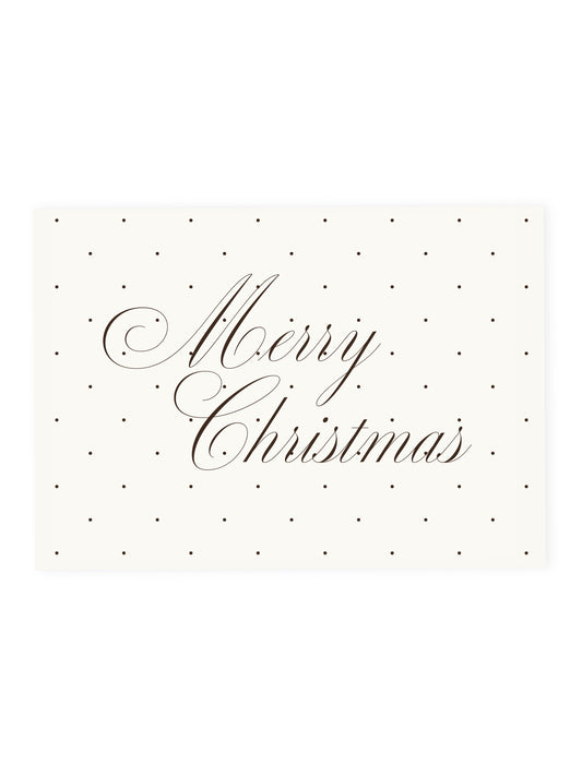 Postkarte 'Merry Christmas' Polka Dots (Risographie)