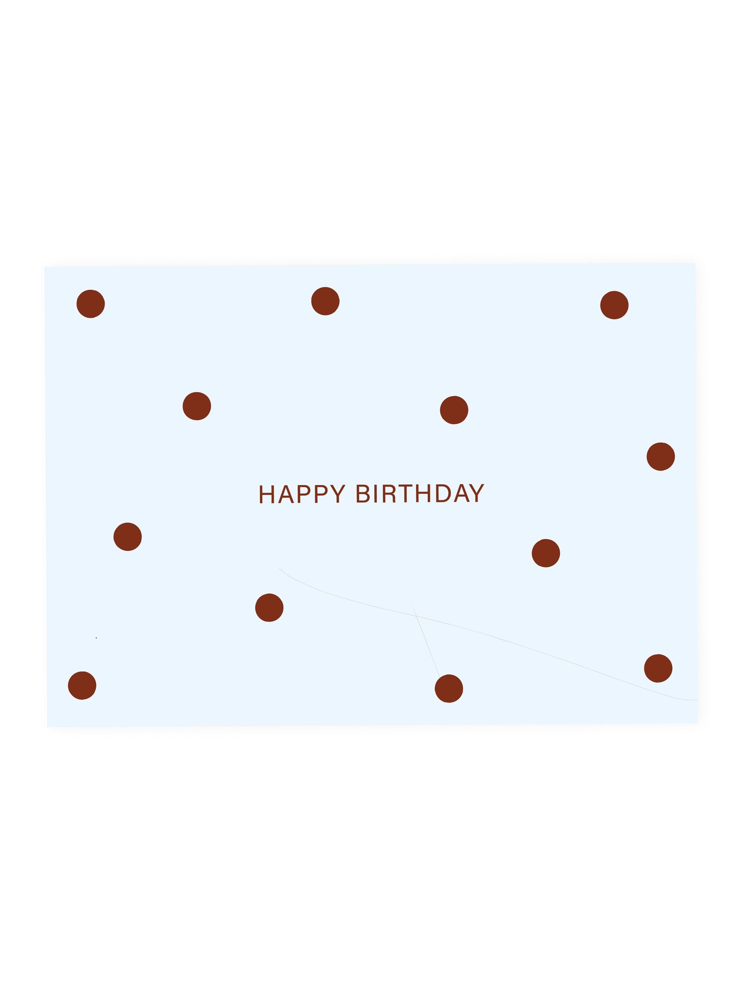 Postcard 'Happy Birthday' Polka Dots (Risograph)