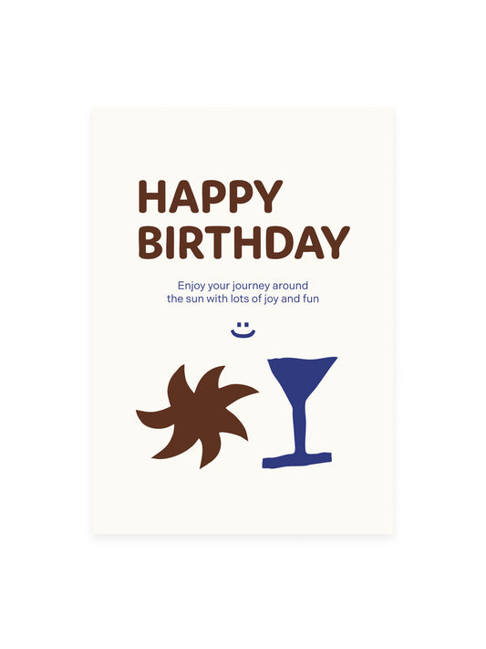 Postkarte 'Happy Birthday'