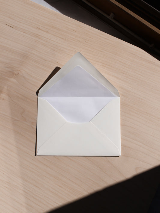 DIN C6 envelopes made of 100% cotton paper with silk lining