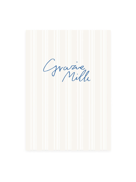 Postkarte 'Grazie Mille'